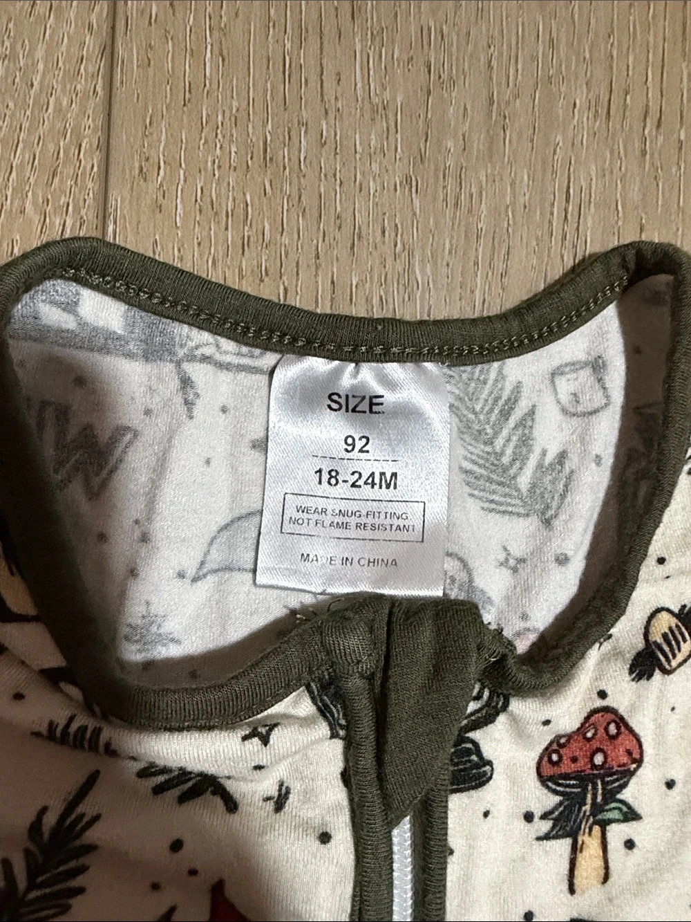 Bamboo shortie|camping print|18-24M
